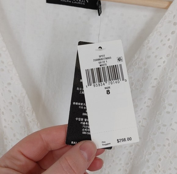 Ralph Lauren Cotton Eyelet Midi Dress - Picture 3 of 8